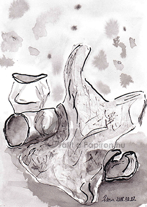 Day 22 #Expensive, ink drawing 10,5x14,8 cm
