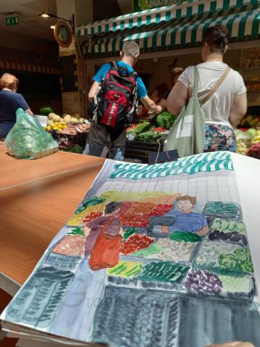 A környékbeliek egyik találkozó pontja a helyi piac - Itt nálunk